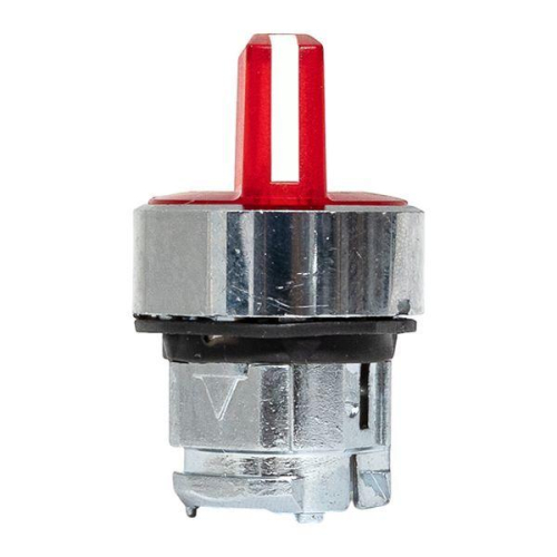 Механизм переключателя исполнительный ХB4 красн. на 2 положения возвратный без фиксации с подсветкой с короткой ручк IP65 EKF XB4BD2L-R-65