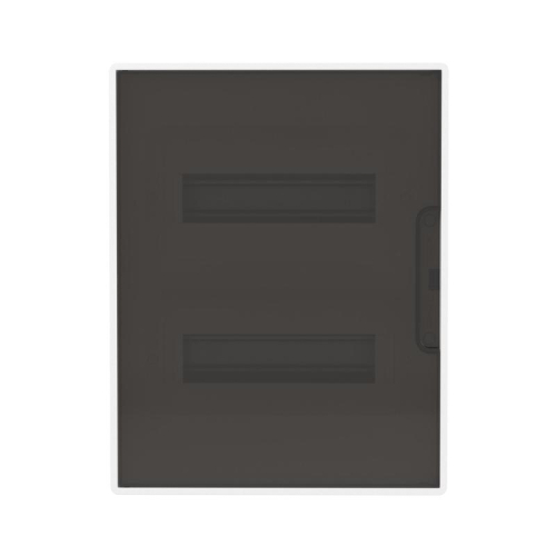 Щиток 24 мод встраиваемый для полых стен FRAME с тонированной дверцей с 4 шинами PEN (2шт на 8 отв. и 2шт на 6 отв.) бел. DKC F24B3WD