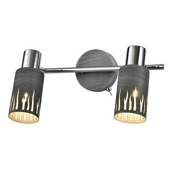 Светильник Lethe 3123-312 2хE14 40Вт настенно-потолочный спот поворотный модерн с выключателем Rivoli Б0055654