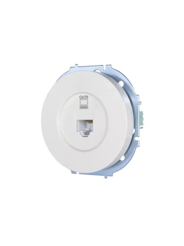 Розетка компьютерная СП OSEN RJ45 кат.6 механизм бел. LEZARD 743-0288-140
