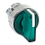 Механизм переключателя исполнительный ХB4 зел. на 2 положения возвратный без фиксации с подсветкой с короткой ручк IP65 EKF XB4BD2L-G-65