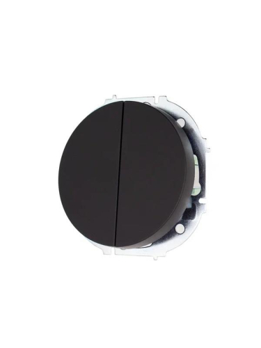 Выключатель 2-кл. СП OSEN 10А IP20 механизм черн. бархат LEZARD 743-4288-101