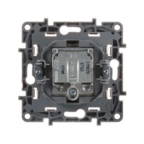 Розетка телевизионная TV/SAT СП Etika двухкабельная механизм бел. IEK 672257