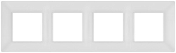 Рамка для розеток и выключателей ЭРА Elegance 14-5004-01М на 4 поста матов. бел. Эра Б0065818