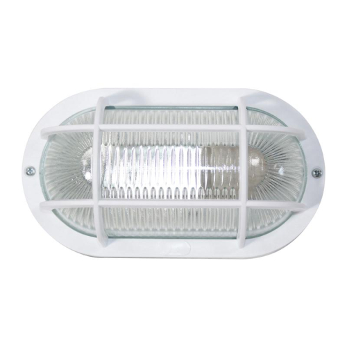 Светильник НБО 23-60-006 "Фарпласт" овал 1х60Вт E27 IP44 корпус с решеткой бел. Элетех 1005500613