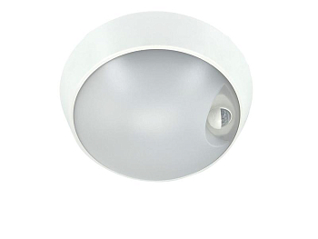 Светильник светодиодный WP 15 C 12W OP 840 D220 WH MDM 220х80мм 12Вт 4000К IP65 ЖКХ круглый пылевлагозащ. с датчиком движения бел. Русский Свет 15071523453