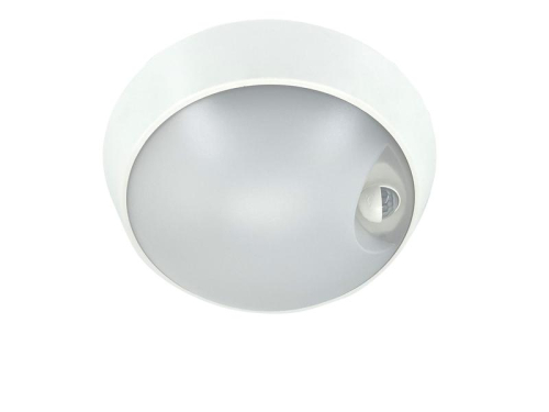 Светильник светодиодный WP 15 C 18W OP 840 D220 WH MDM 220х80мм 18Вт 4000К IP65 ЖКХ круглый пылевлагозащ. с датчиком движения бел. Русский Свет 15071524504