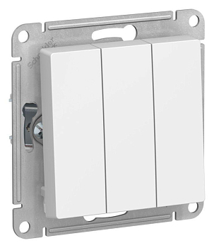 Выключатель 3-кл. AtlasDesign сх.1+1+1 10АХ механизм лотос SE ATN001331