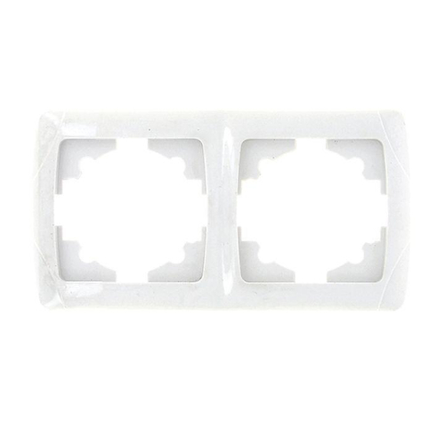 Рамка 2-м СП Мадрид горизонт. бел. EKF EIM-G-302-10