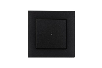 Выключатель проходной 1-клав. Karea RIZZ STAR чер. Makel 88054005