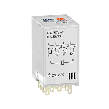 Реле промежуточное OptiRel G RP55-34-36-6-CO КЭАЗ 281105