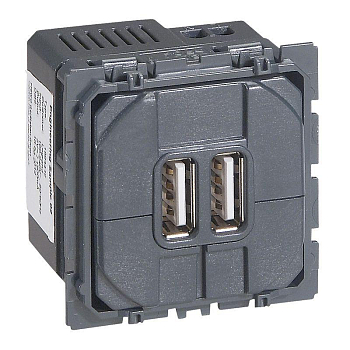 Устройство зарядное Celiane с двумя USB-разъемами тип C-тип C 240В/5В 3000мА Leg 067466