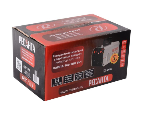 Инвертор сварочный полуавтомат. САИПА-160 MIG 5в1 Ресанта 65/188
