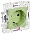 Розетка SKANDY 16А с заземл. защ. штроки б/к SK-R06G мятный IEK SK-R14-16-1-K06