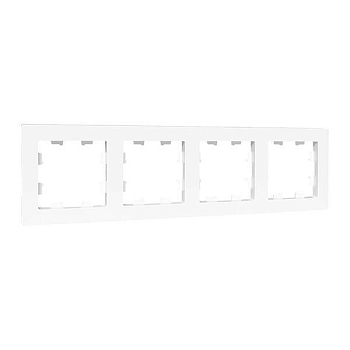 Рамка 4-м Эпика пластик бел. EKF UP1-FPW-04