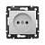 Розетка 1-м СП Valena 16А IP21 без заземл. на винтах механизм алюм. Leg 770116