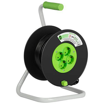 Удлинитель на пластик. катушке 4х20м с заземл. KAT-3x1-20m Greenline ПВС 3х1 Эра Б0065130