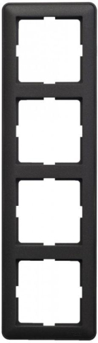 Рамка 4-м W59 черн. бархат SE KD-4-68