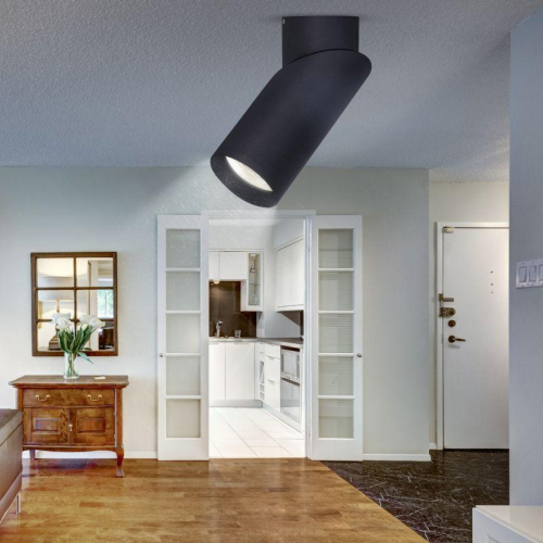 Светильник OL18 BK MR16/GU10 настенно-потолочный спот черн. ЭРА Б0054385