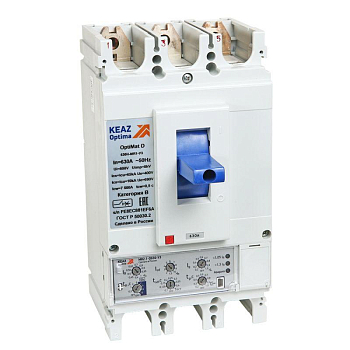 Выключатель автоматический OptiMat D400Н-MR1.1-У3 КЭАЗ 321648