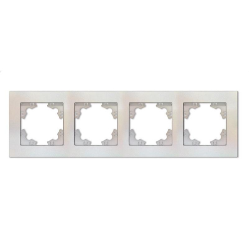 Рамка 4-м Афина универс. жемчуж. Universal A0046-OBr