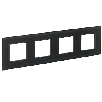 Рамка 4-м SKANDY SK-F24G стекло графит IEK SK-M42-G-K53