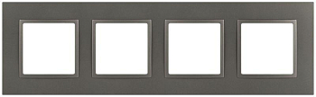 Рамка для розеток и выключателей ЭРА Elegance 14-5014-16 Classic на 4 поста титанЭра Б0065829
