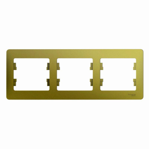 Рамка 3-м Glossa горизонт. фисташк. SE GSL001003