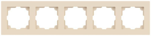 Рамка для розеток и выключателей Accent 6-505-02 на 5 постов СУ сл.кость Intro Б0063774