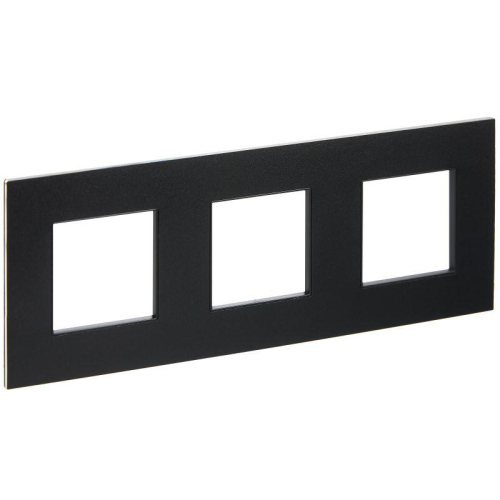 Рамка 3-м SKANDY SK-F33Bl металл черн. IEK SK-M32-M-K02