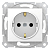 Механизм розетки 1-м СП Sedna 16А IP20 с заземл. быстрозажим. контакты защ. шторки бел. SchE SDN3001721