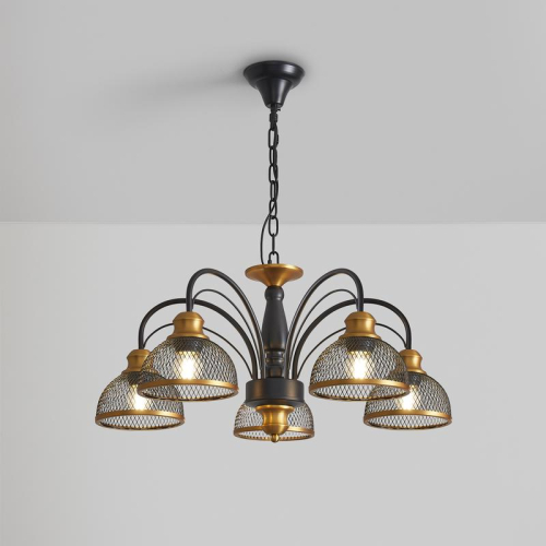 Светильник Caz 5х60Вт E27 IP20 подвесной Freya FR5527PL-05BBZ