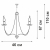 Люстра 5xE14 макс. 40Вт Vitaluce V1253/5
