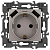 Розетка ЭРА Elegance 14-4109-16 2P+E 16A-250В штор. с 2xUSB 5В-3А титан Эра Б0065775