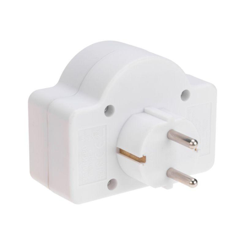 Разветвитель 3-м 16А + 2х2.5А с выключателем с заземл. защ. шторки бел. Rexant 11-1086