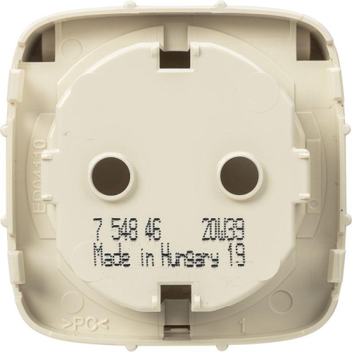 Панель лицевая Valena Allure для розетки 2К+З с крышкой сл. кость Leg 754846