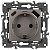 Розетка ЭРА Elegance 14-4108-16 2P+E 16A-250В со шторками с USB type-A+C 5В-3А титан Эра Б0067695