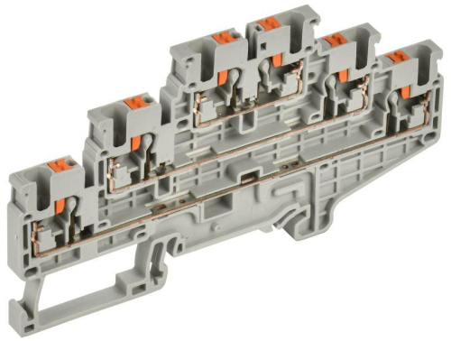 Колодка клеммная CP-ML 3 ур. 2.5кв.мм сер. IEK YCT23-00-3-K03-002