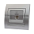 Розетка компьютерная СП Deriy RJ45 серебр. метал. LEZARD 702-2828-139