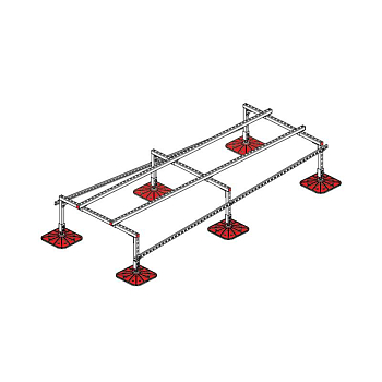 Конструкция опорная для установки оборудования TECHNORAPTOR FOOT 1200х3000 тип 1 KM-TR-F-SSEI-1200-3000-1 КМ TR0016