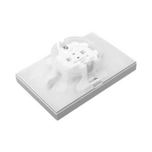 Розетка 2-м СП Эпика 16А IP44 с заземл. защ. шторки с рамкой с крышками механизм алюм. EKF UP1-SOA-211-44