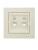 Розетка компьютерная 2-м СП Vesna механизм крем. LEZARD 742-0388-141