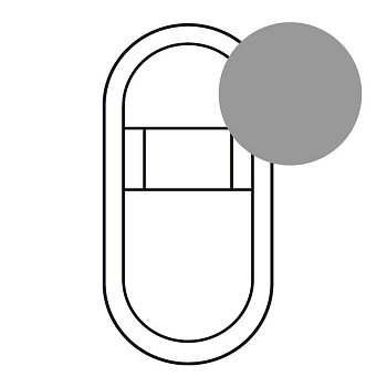 Панель лицевая Celiane для роз. для электробров титан Leg 068435