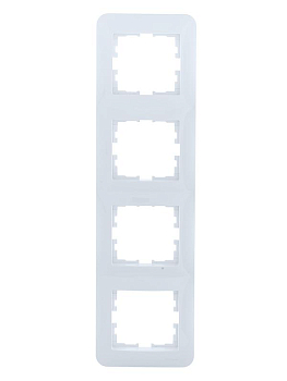 Рамка 4-м ASTI вертикал. бел. LEZARD 7081-0200-154
