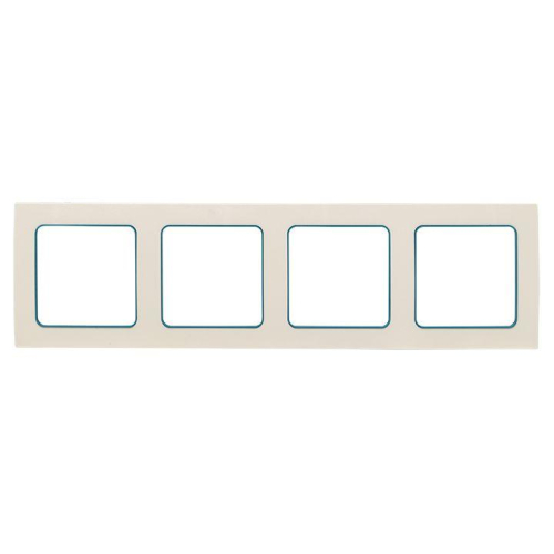 Рамка 4-м Стокгольм бел. с линией цвета синий PROxima EKF EAM-G-305-30