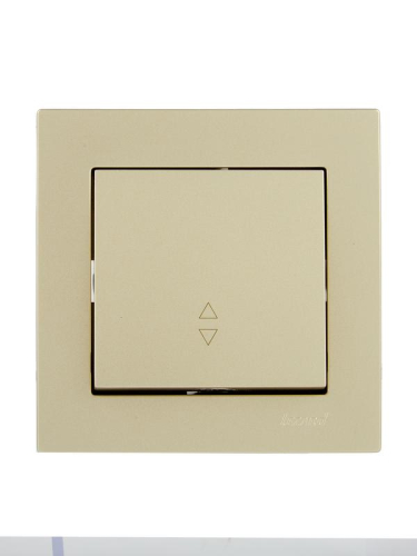 Переключатель проходной 1-кл. СП Vesna механизм титан LEZARD 742-3788-105