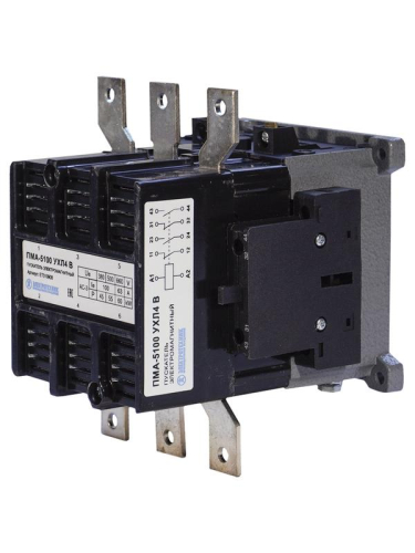 Пускатель электромагнитный ПМА-5100 УХЛ4 В 100А 220В 2НО+2НЗ IP00 нереверсивный без реле Электротехник ET010908