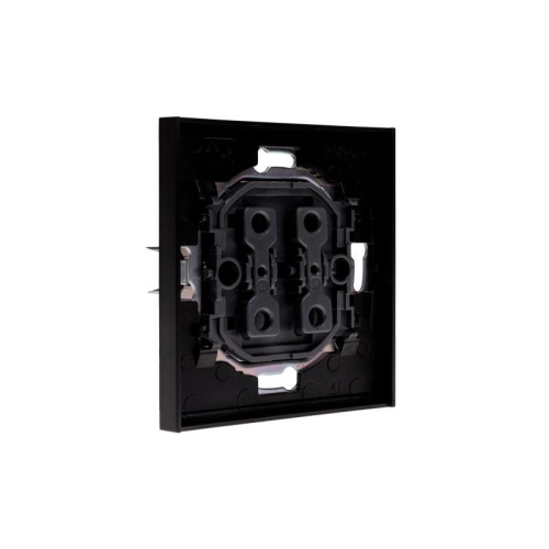 Выключатель проходной (переключатель) 1-кл. СП STRONG MIELE 10А антрацит Kranz KR-78-0708-5