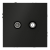 Розетка телевизионная оконечная TV + SAT 2-м СП S70 механизм черн. матов. Voltum VLS060408