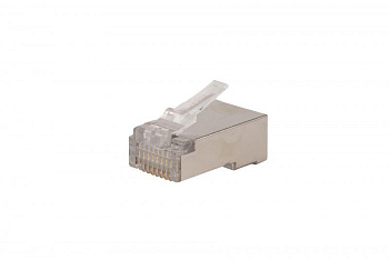 Разъем легкой оконцовки PLEZ-8P8C-U-C5-SH-100 RJ-45 (8P8C) под витую пару кат.5e (50 µ"/ 50 микродюймов) экранир. универс. (для ож и мж кабеля) (уп.100шт) Hyperline 403342